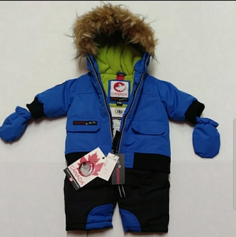 CANADA WEATHER GEAR BABY SNOWSUIT SZ 3/6 MONTHS
